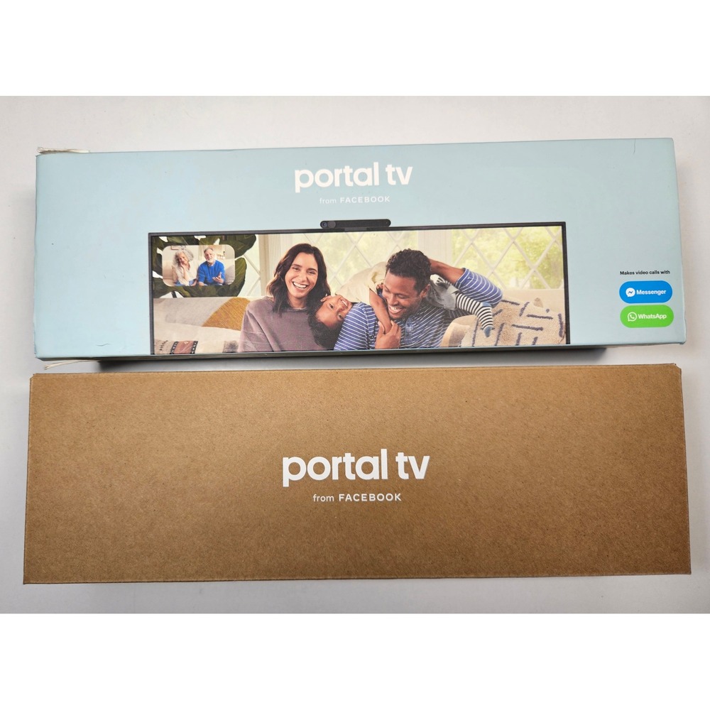 Facebook Portal TV Smart Video Calling for TV Black LW94NS Alexa Built In